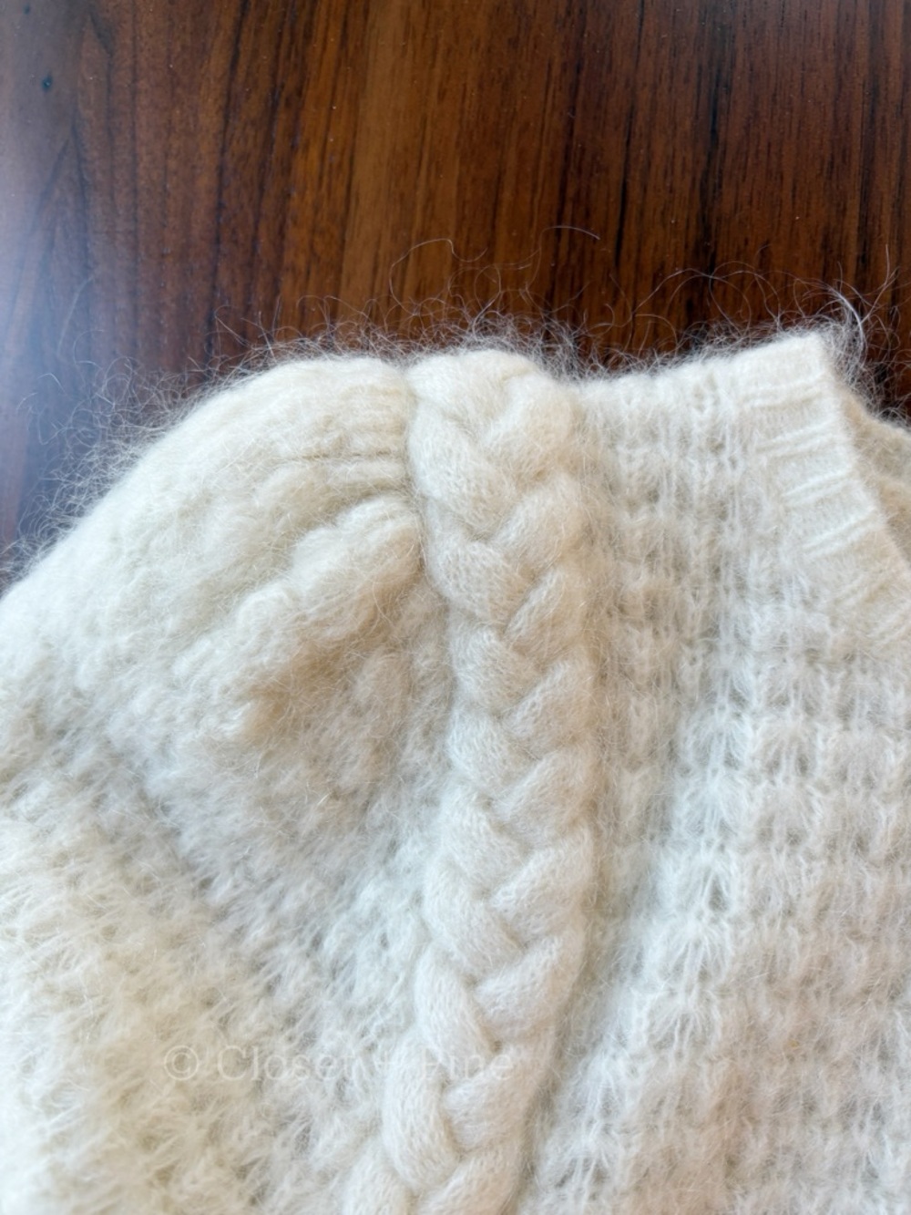 Sezane Anouk Jumper Sweater Cardigan Size XS Ecru Cream Off White - Picture 7 of 12